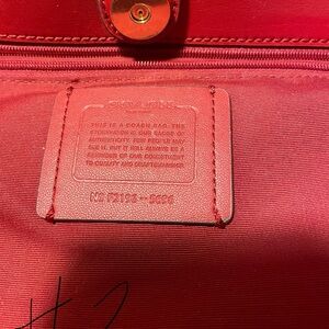 Coach Tote Red and Brown Women's Bag